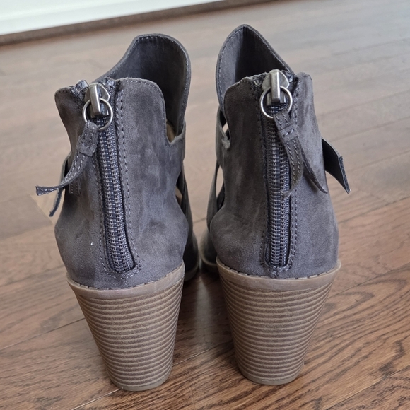 NEW Rampage Ram-Vedette Charcoal Ankle Booties Size 8 - Picture 5 of 7